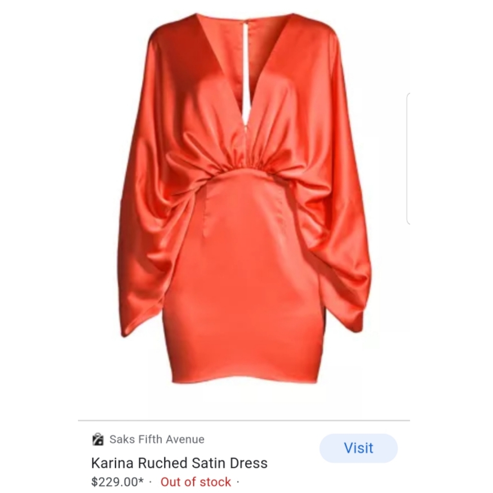 NWT Saks Fame and Partners Orange Dress 2